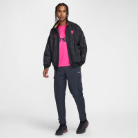 Nike Chelsea Anthem Training Jacket 2024-2025 Black Yellow Pink