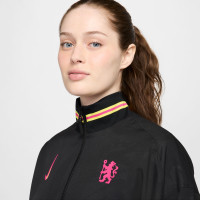 Nike Chelsea Anthem Training Jacket 2024-2025 Women's Black Yellow Pink