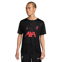 Nike Liverpool Pre-Match Training Shirt 2024-2025 Black Yellow Red