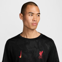 Nike Liverpool Pre-Match Training Shirt 2024-2025 Black Yellow Red