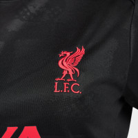 Nike Liverpool Pre-Match Training Shirt 2024-2025 Women's Black Yellow Red