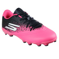 Skechers Razor 1.5 Grass Football Shoes (FG) Kids Black Pink