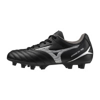 Mizuno Monarcida Neo III Select Gras Football Shoes (FG) Kids Black Silver