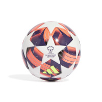 adidas Women's UEFA Champions League Mini Football Size 1 White Orange Purple