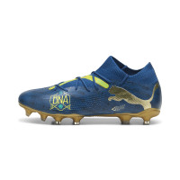 PUMA Future 7 Match BNA Grass/Artificial Grass Football Shoes (MG) Dark Blue Gold Yellow