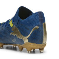 PUMA Future 7 Match BNA Grass/Artificial Grass Football Shoes (MG) Dark Blue Gold Yellow