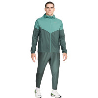 Nike Miler Repel Full-Zip Tracksuit Light Green Green Black Silver