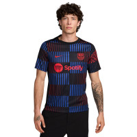 Nike FC Barcelona Pre-Match Training Shirt Black Blue Red