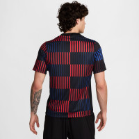 Nike FC Barcelona Pre-Match Training Shirt Black Blue Red