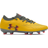 Under Armour Magnetico Pro 4.0 Gras Voetbalschoenen (FG) Geel Grijs Rood