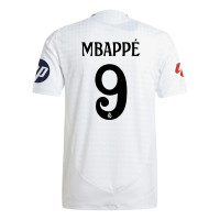 adidas Real Madrid Authentic 2024-2025 Mbappé 9 Home Jersey