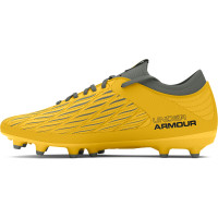 Under Armour Magnetico Select 4.0 Grass Football Shoes (FG) Kids Yellow Grey