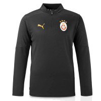 PUMA Galatasaray SK Trainingstrui 1/4-Zip 2024-2025 Zwart Oranje