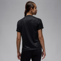 Nike Paris Saint-Germain x Jordan Pre-Match Training Shirt 2024-2025 Women's Black Red Pink