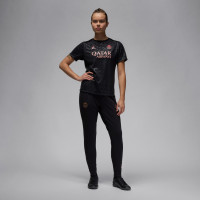 Nike Paris Saint-Germain x Jordan Pre-Match Training Shirt 2024-2025 Women's Black Red Pink
