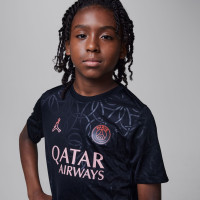 Nike Paris Saint-Germain x Jordan Pre-Match Trainingsshirt 2024-2025 Kids Zwart Rood Roze