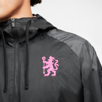 Nike Chelsea Woven Tracksuit 2024-2025 Black Pink