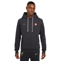 Nike Liverpool Standard Issue Hoodie 2024-2025 Dark Grey White