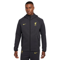 Nike Liverpool Tech Fleece Tracksuit 2024-2025 Dark Grey Yellow