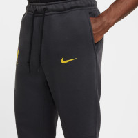 Nike Liverpool Tech Fleece Sweat Pants 2024-2025 Dark Grey Yellow