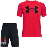 Under Armour Tech Big Logo Summer Set Kids Red Black White