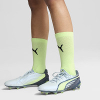PUMA King Ultimate Grass/Artificial Grass Football Shoes (MG) Women's Light Grey Dark Grey Light Green
