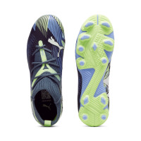 PUMA Future 7 Match Grass/Artificial Grass Football Shoes (MG) Kids Grey Purple Green White