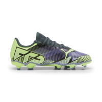 PUMA Future 7 Play Grass/Artificial Grass Football Shoes (MG) Kids Grey Purple Green White