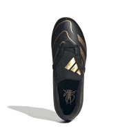 adidas Predator Bellingham League FT Gras Football Shoes (FG) Kids Black Gold