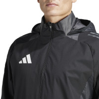 adidas Tiro 24 Competition Allweather Jas Zwart Donkergrijs