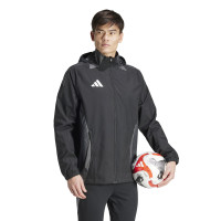 adidas Tiro 24 Competition Allweather Jas Zwart Donkergrijs