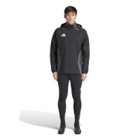 adidas Tiro 24 Competition Allweather Jas Zwart Donkergrijs