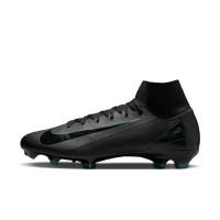 Nike Zoom Mercurial Superfly 10 Pro Gras Football Shoes (FG) Black Dark Green