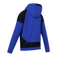 Cruyff Elite Jack Hooded Blue Black Silver