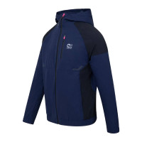 Cruyff Elite Jack Hooded Donkerblauw Zwart Zilver Roze