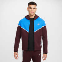 Nike Tech Fleece Sportswear Trainingspak Bordeauxrood Lichtblauw Zilver Zwart