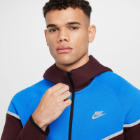 Nike Tech Fleece Sportswear Trainingspak Bordeauxrood Lichtblauw Zilver Zwart