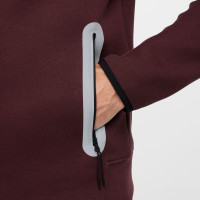Nike Tech Fleece Sportswear Trainingspak Bordeauxrood Lichtblauw Zilver Zwart