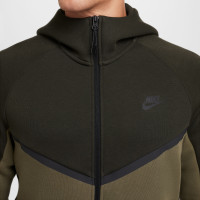 Nike Tech Fleece Sportswear Vest Donker Olijfgroen Olijfgroen Zwart
