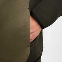 Nike Tech Fleece Sportswear Vest Donker Olijfgroen Olijfgroen Zwart