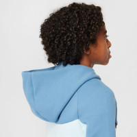 Nike Tech Fleece Sportswear Vest Kids Blauw Lichtblauw Zwart