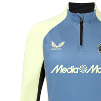 Castore Feyenoord Tracksuit 1/4-Zip 2024-2025 Women's Blue Light Yellow