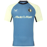 Castore Feyenoord Trainingsshirt 2024-2025 Blauw Lichtgeel