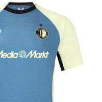 Castore Feyenoord Trainingsshirt 2024-2025 Blauw Lichtgeel