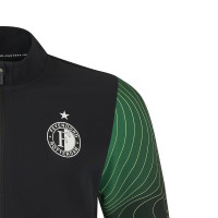 Castore Feyenoord Anthem Trainingsjack 2024-2025 Zwart Groen Wit