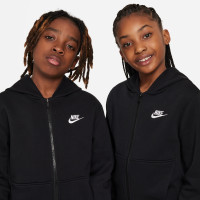 Nike Sportswear Club Fleece Tracksuit Full-Zip Hooded Kids Black White
