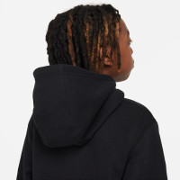 Nike Sportswear Club Fleece Tracksuit Full-Zip Hooded Kids Black White