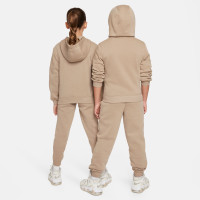 Nike Sportswear Club Fleece Tracksuit Full-Zip Hooded Kids Light Brown White