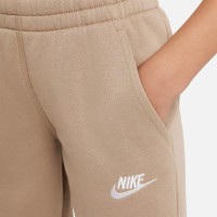 Nike Sportswear Club Fleece Tracksuit Full-Zip Hooded Kids Light Brown White