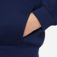 Nike Sportswear Club Fleece Tracksuit Full-Zip Hooded Kids Dark Blue White